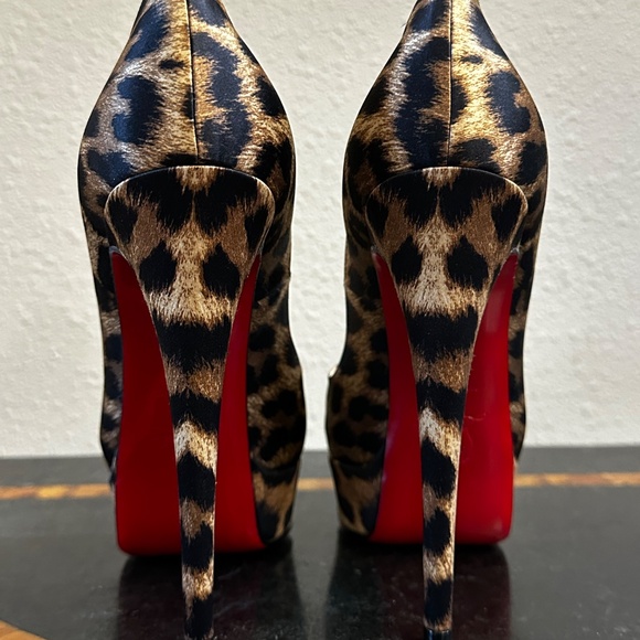 Christian Louboutin Lady Peep Toe Heels - Picture 5 of 7